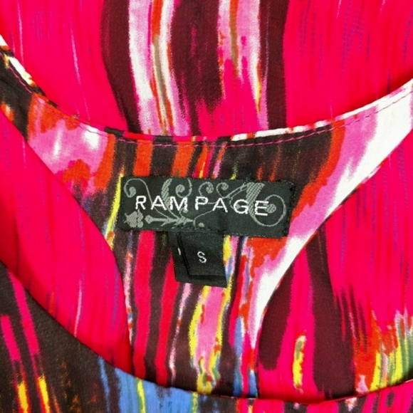 RAMPAGE Abstract Multicolor Dress Womens Junior Small - Picture 5 of 5